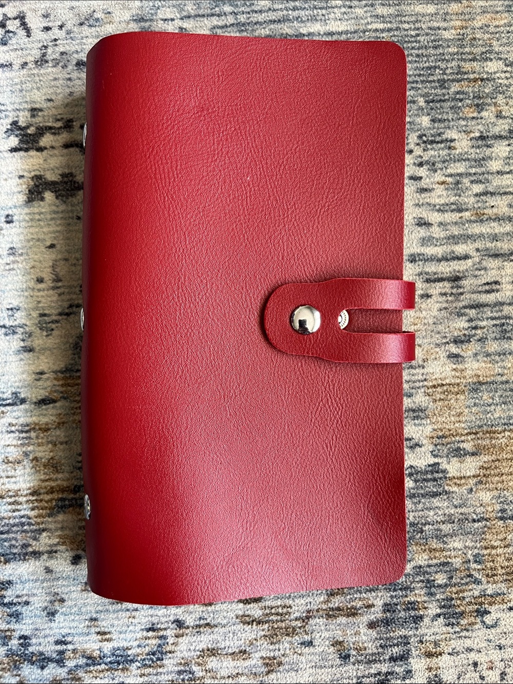 NWOT- Red Leather Snap Photo Album